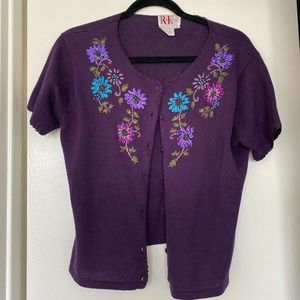 Cute little floral granny cardigan